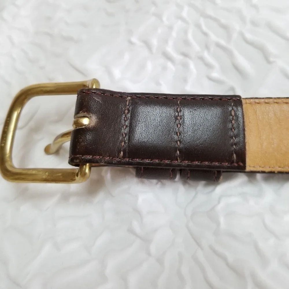 Co Courtenay Mens Brown Leather belt